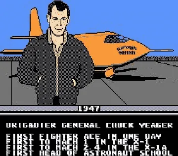 Chuck Yeager's Fighter Combat (USA) (Proto) screen shot game playing